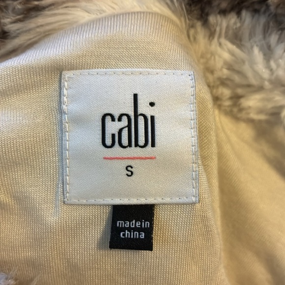 Cabi Aspen Faux Fur Vest Cabincore Size S - Picture 6 of 7